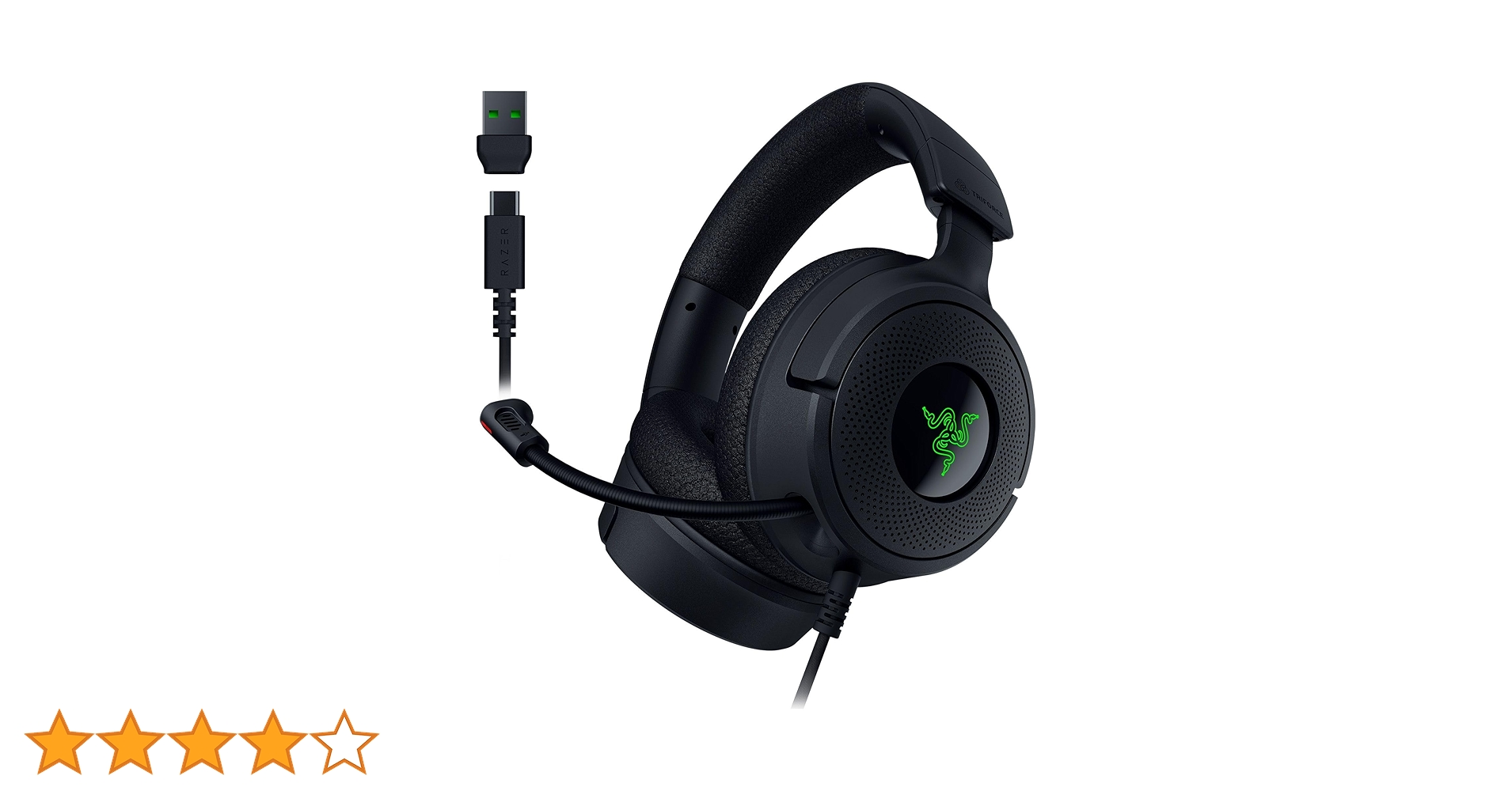 Amazon.co.jp: Razer Kraken V4 X 有線ゲーミングヘッドセット:40mm